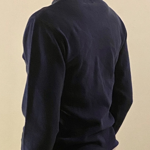 POLO RL Long Sleeved Navy Blue Shirt - Picture 2 of 3